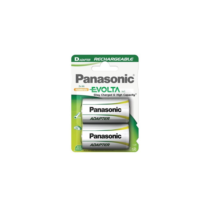 Pilha Panasonic recarregavel Evolta - R20 2050Mah BL2