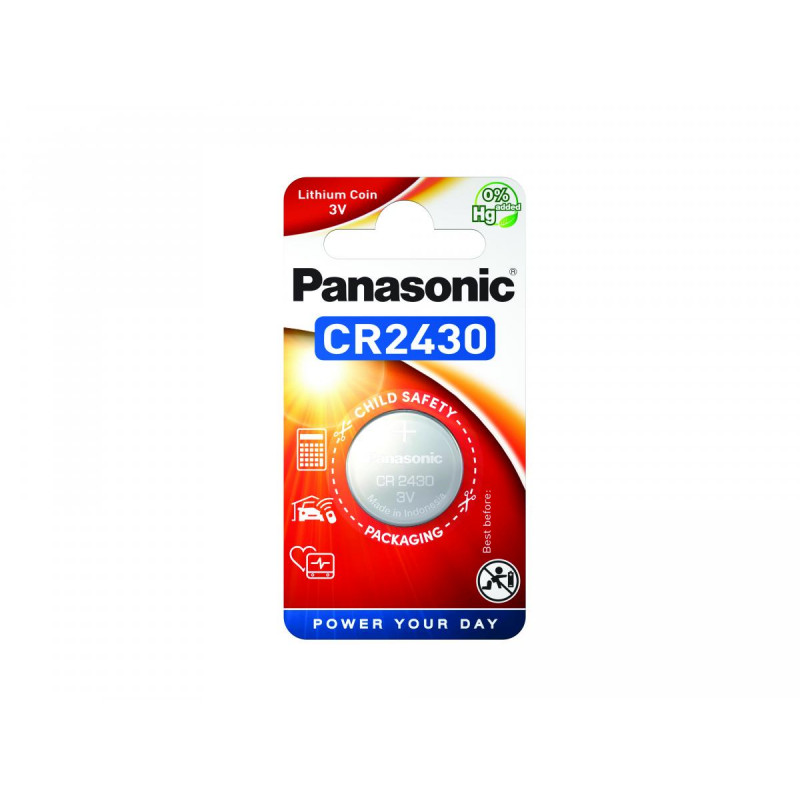 Pilha Panasonic Lítio Botão CR2430 BL1 Pilha Panasonic Lítio Botão CR2430 BL1