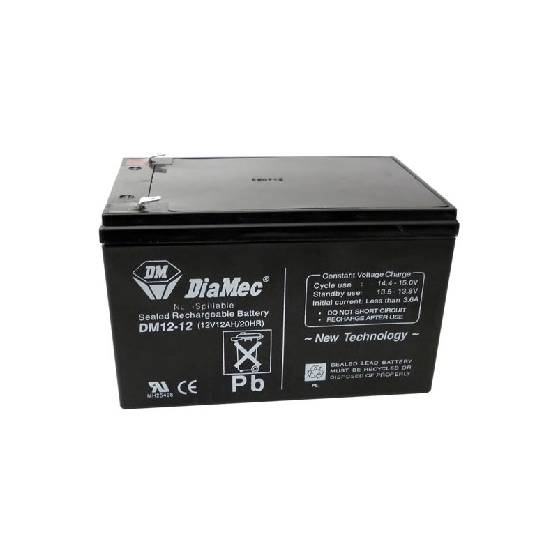 Bateria Diamec 12V 12Ah Terminal F2 Bateria Diamec 12V 12Ah Terminal F2