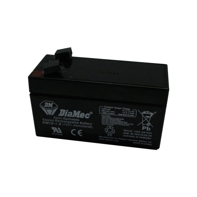 Bateria Diamec 12V 1,3Ah Terminal F1 Bateria Diamec 12V 1,3Ah Terminal F1