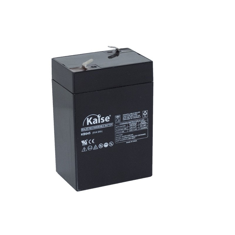Bateria Kaise Standard 6V 4.5Ah Terminal F1 Bateria Kaise Standard 6V 4.5Ah Terminal F1