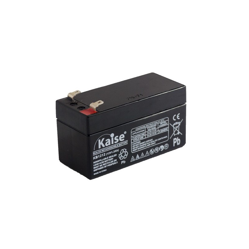 Bateria Kaise Standard 12V 1,3Ah Terminal F1 Bateria Kaise Standard 12V 1,3Ah Terminal F1