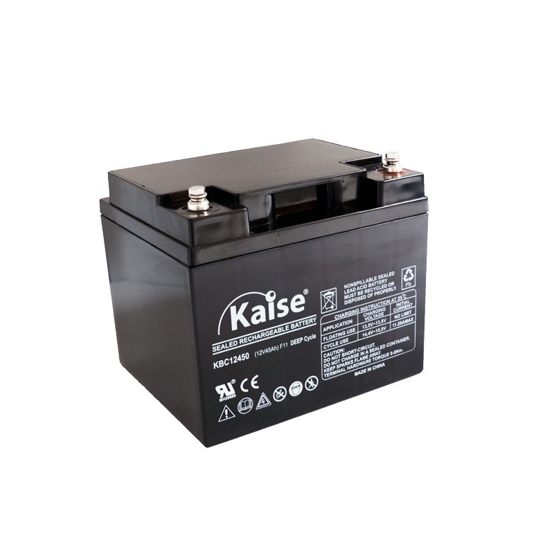 Bateria Kaise Deep Cycle 12V 45Ah Terminal F11 Bateria Kaise Deep Cycle 12V 45Ah Terminal F11