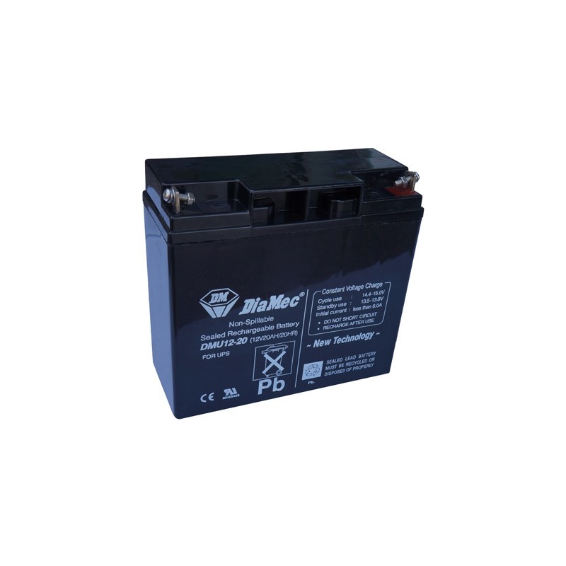 Bateria Diamec 12V 20Ah Terminal M5 Bateria Diamec 12V 20Ah Terminal M5