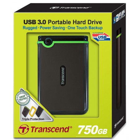 Disco externo Transcend anti choque 2,5" USB 3.0 -  750 Gb