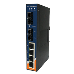 Switch Ethernet 6 portas (4x10/100Base-T(X) e 2x100Base-FX) Oring IES-1042FX