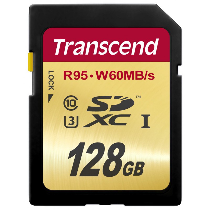 Cartão Transcend 128GB SDXC UHS-I U3 Card