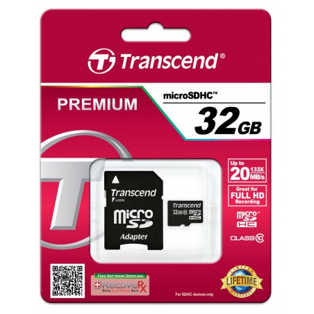 Cartão Transcend Micro SDHC CARD 32Gb - class 10