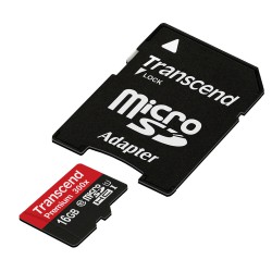 Cartão Transcend microSDHC 16GB - Class10 UHS-I 300X