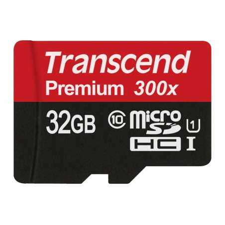 Cartão Transcend microSDHC 32GB Class10 UHS-I 300X