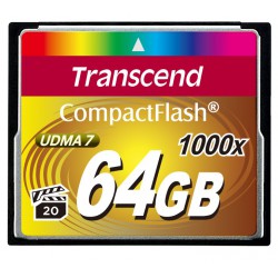 Cartão Transcend Compact Flash 64 Gb - 1000x
