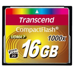 Cartão Transcend Compact Flash 16 Gb - 1000x