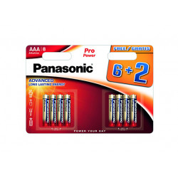 Pilha Panasonic Pro Power LR03 BL6+2