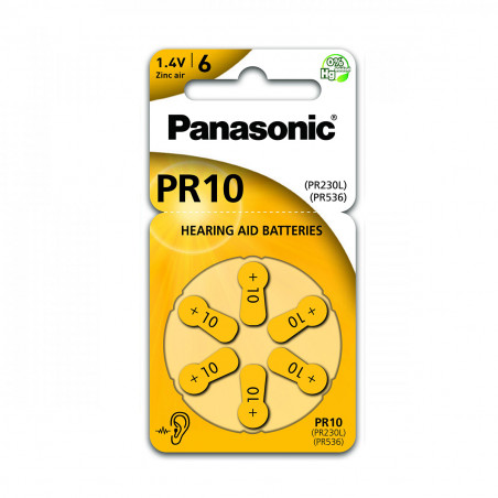 Pilha Panasonic Zinc Air PR230L - 1,4V BL6