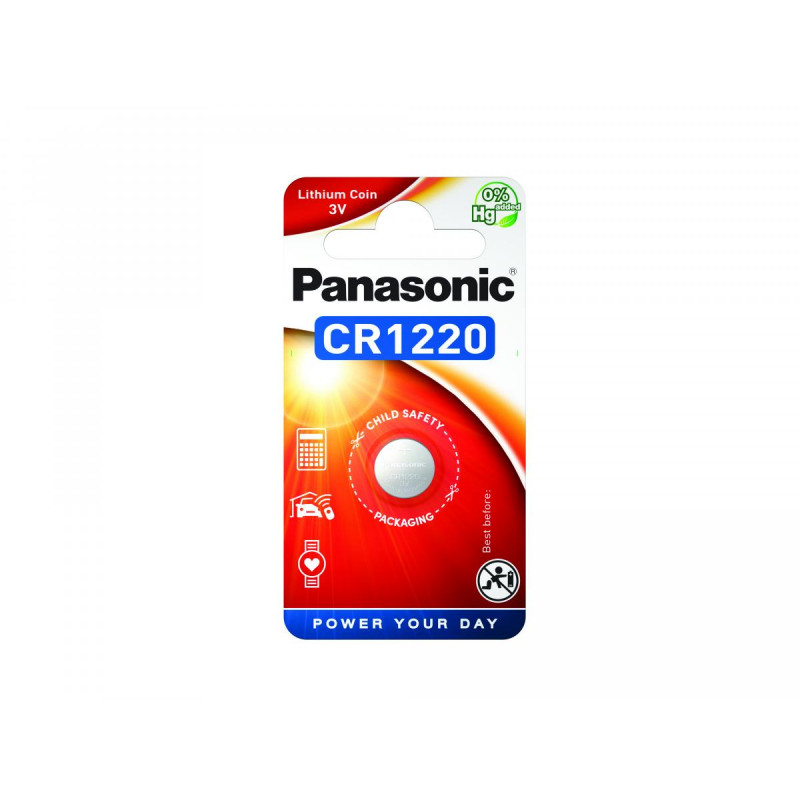 Pilha Panasonic Lítio Botão CR1220 BL1