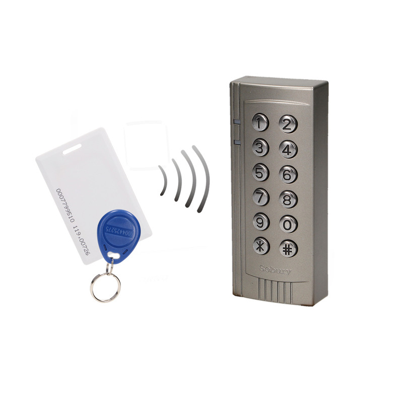 Controlo de acesso ORNO - IP20, RFID + Tag, 2000 PIN, 12V/DC Max 100mA