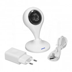 Camara IP Wireless ORNO - Mini, CCTV colour camera, WiFi or via home LAN, 1280 × 720