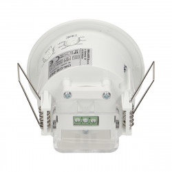 Sensor de Movimento embutido ORNO - Branco 360º, fino, funciona c/LED, IP20