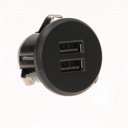 Carregador USB  p/ Moveis ORNO - Cinza, 2 USB, 5V DC 2,1Ah, com Tranformador