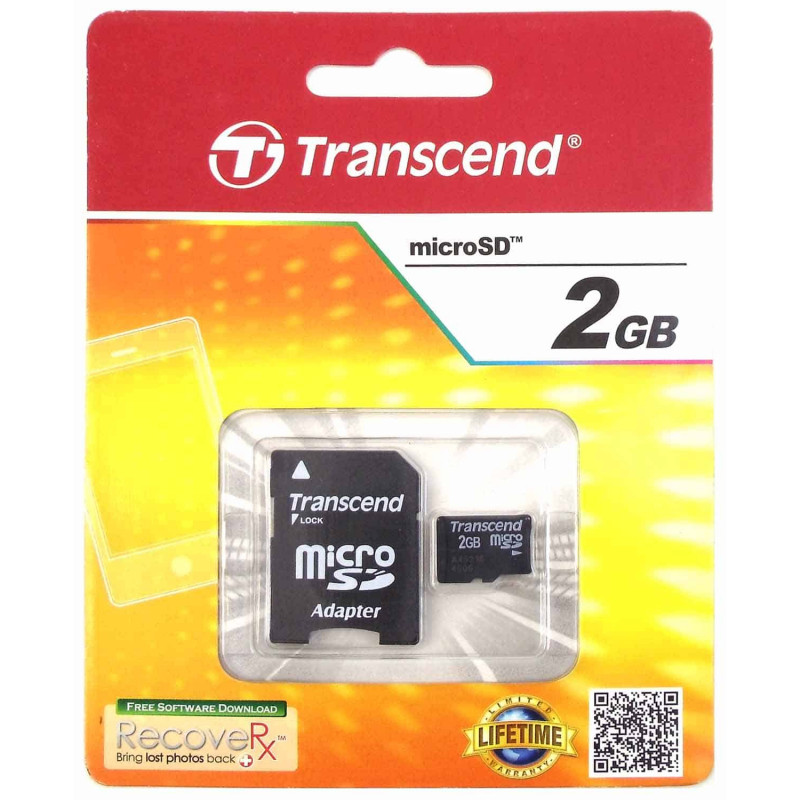 Cartão Transcend Micro SD 2 Gb