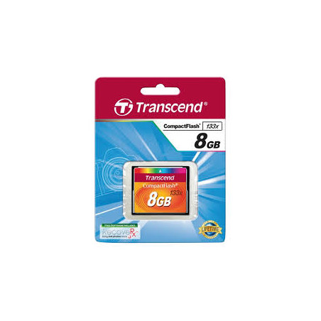 Cartão Transcend Compact Flash 8 Gb - 133X