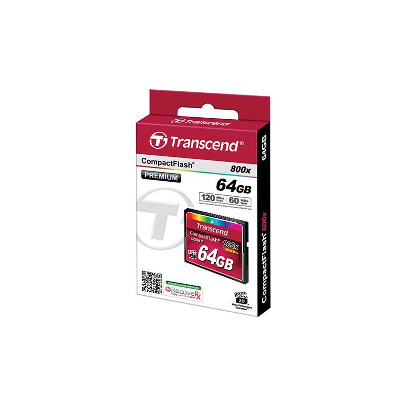 Cartão Transcend Compact Flash 64 Gb - 800X