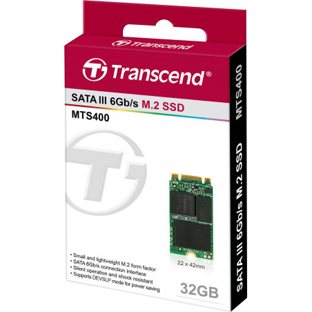 Disco Transcend SSD SATA III - 32 Gb