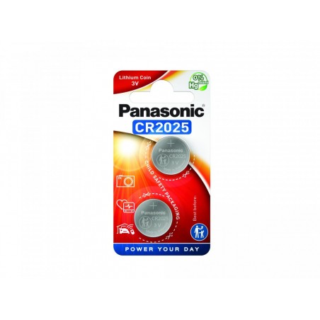 Pilha Panasonic Lítio Botão CR2025 BL2
