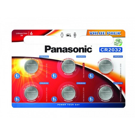 Pilha Panasonic Lítio Botão CR2032 BL2