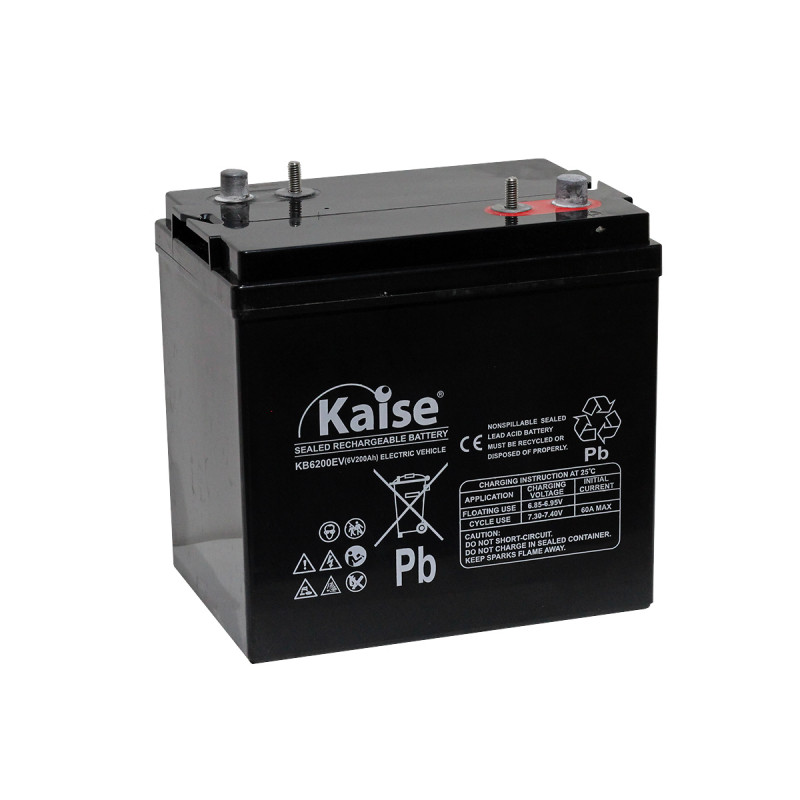 Bateria Kaise Electric Vehicle 6V 200Ah Terminal M8