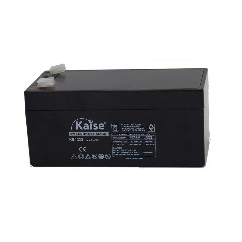 Bateria Kaise Standard 12V 3,2Ah Terminal F1