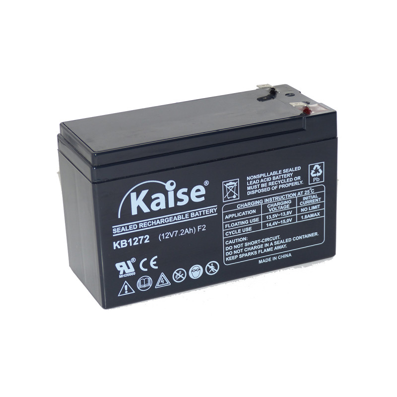 Bateria Kaise Standard 12V 7,2Ah Terminal F2
