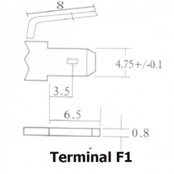 Bateria Diamec 12V 7Ah Terminal F1