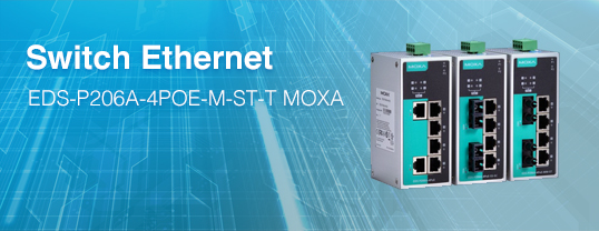 Switch Ethernet EDS-P206A-4PoE-M-ST-T Moxa